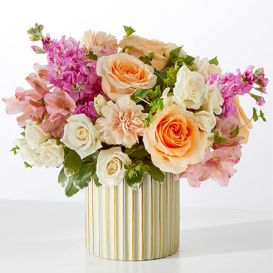 Paradise Bouquet with Ivory Vase – YOLE'S FLOWERS, New Orleans LA