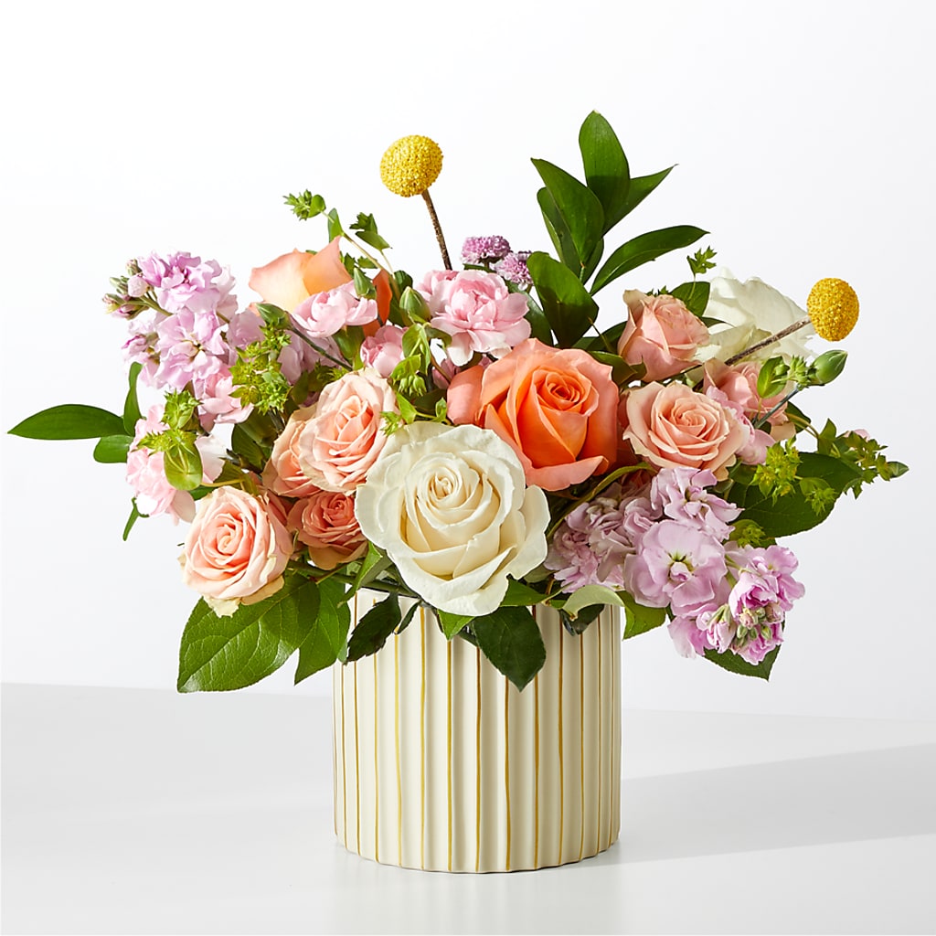 French Market Bouquet with Ivory Vase – YOLE'S FLOWERS, New Orleans LA