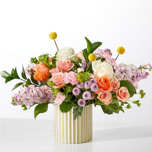French Market Bouquet with Ivory Vase – YOLE'S FLOWERS, New Orleans LA