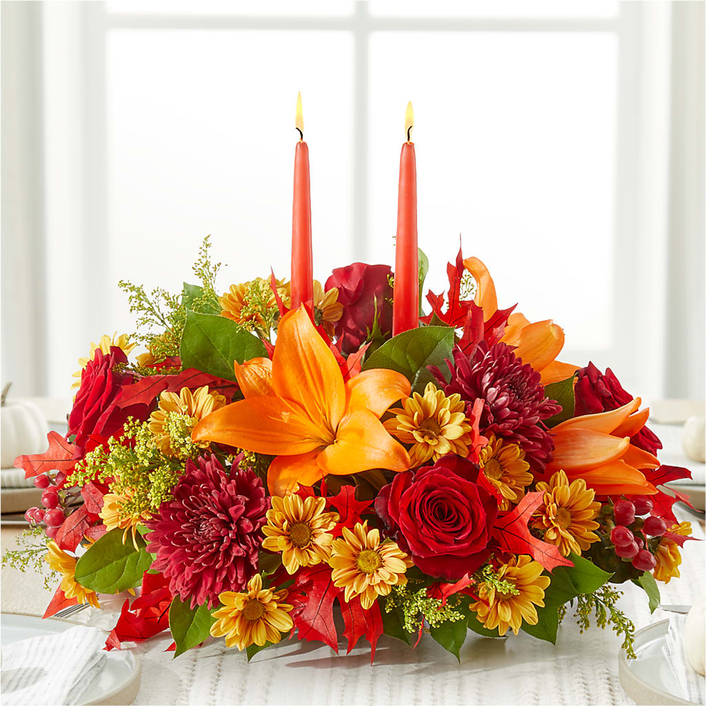 Autumn's Embrace Centerpiece – YOLE'S FLOWERS, New Orleans LA
