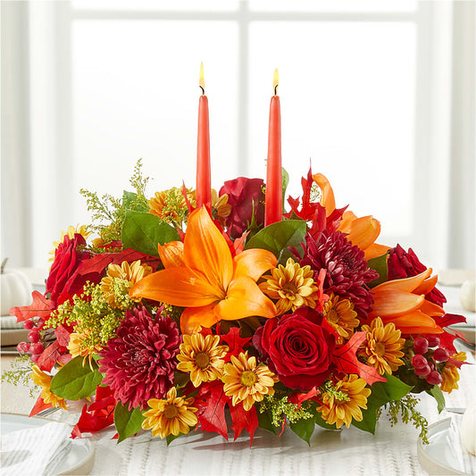 Autumn's Embrace Centerpiece – YOLE'S FLOWERS, New Orleans LA