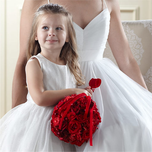 Pure at Heart Flower Girl Arrangement – YOLE'S FLOWERS, New Orleans LA